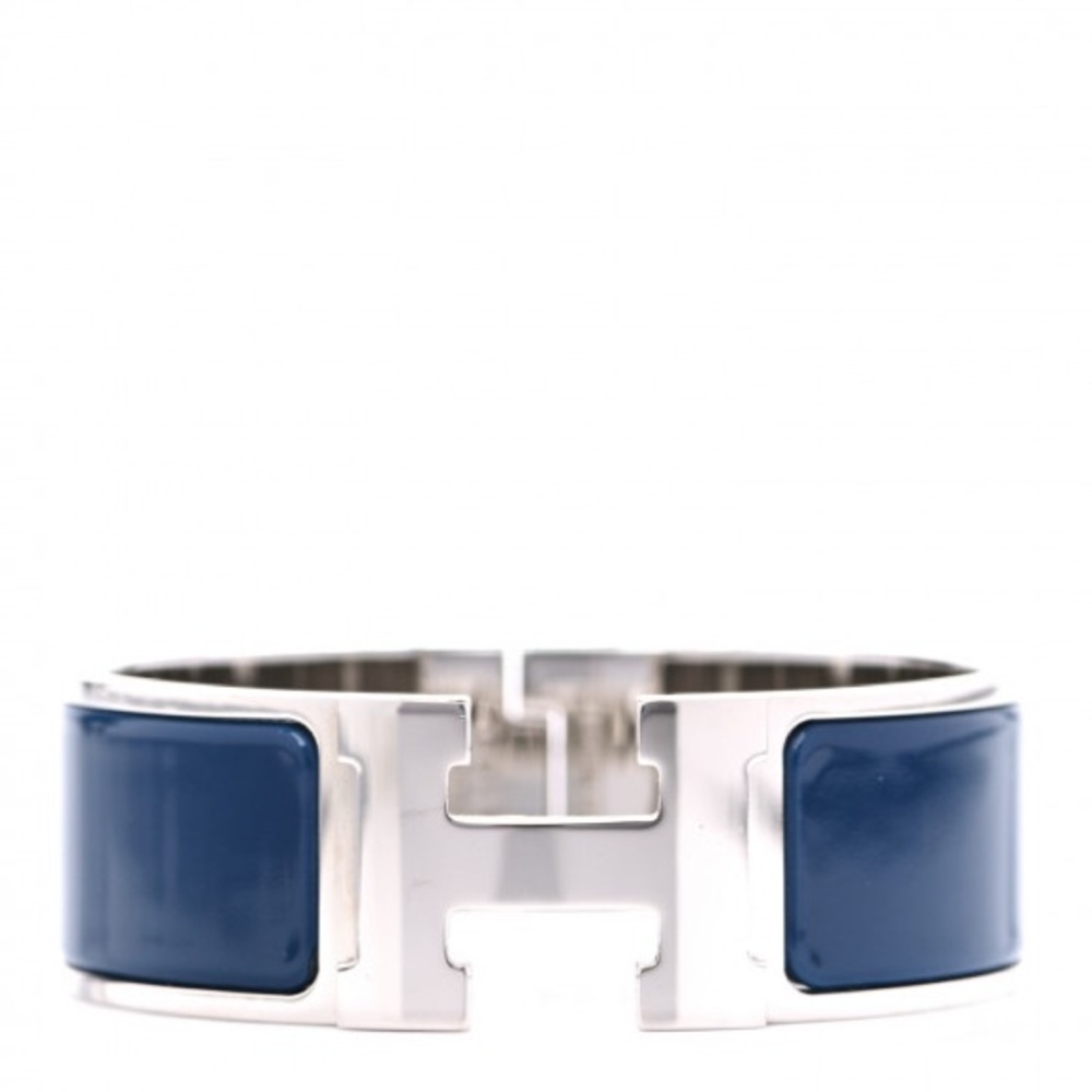Hermes Clic Clac H Large bracelet (Baltic Blue)